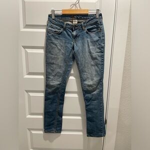Y2K extreme low rise straight leg lux jeans 27